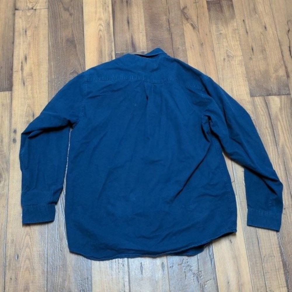 Cinch Navy Solid Long Sleeve Button Down Shirt - image 3